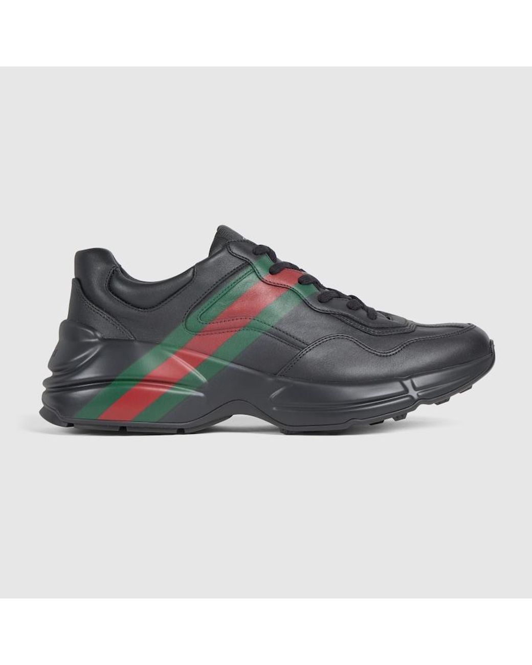 Gucci Black Rhyton Sneaker, Uk for men