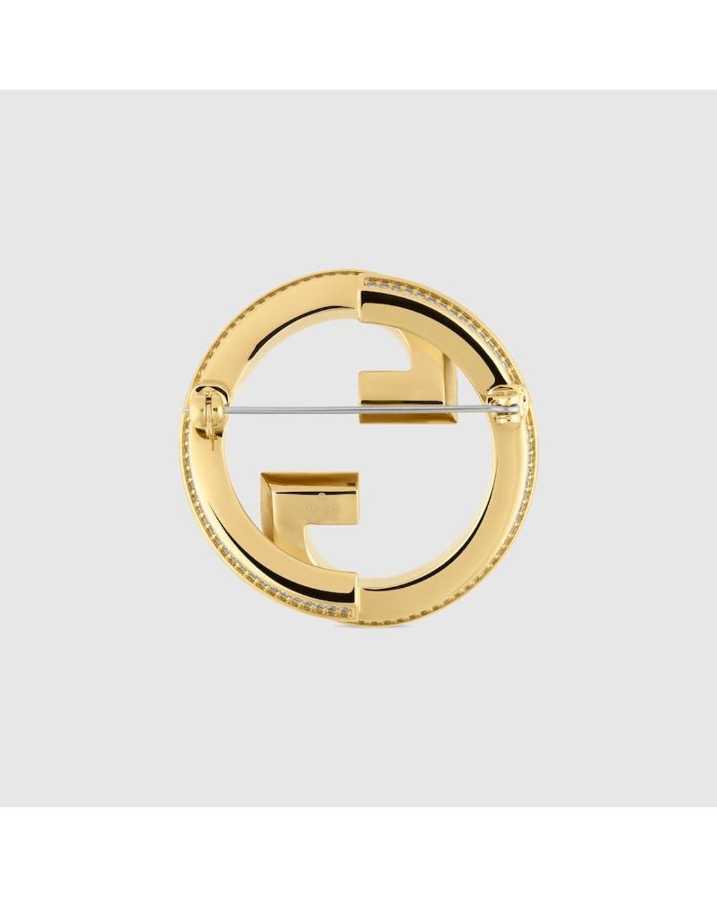 Gucci Metallic Blondie Crystal Brooch