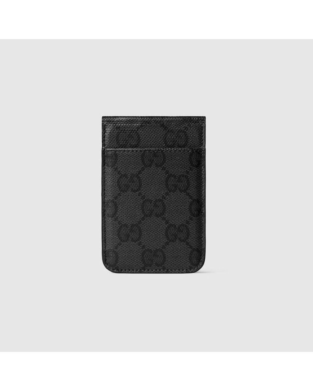 Gucci Black Essence Classic Magnetic Card Case for men