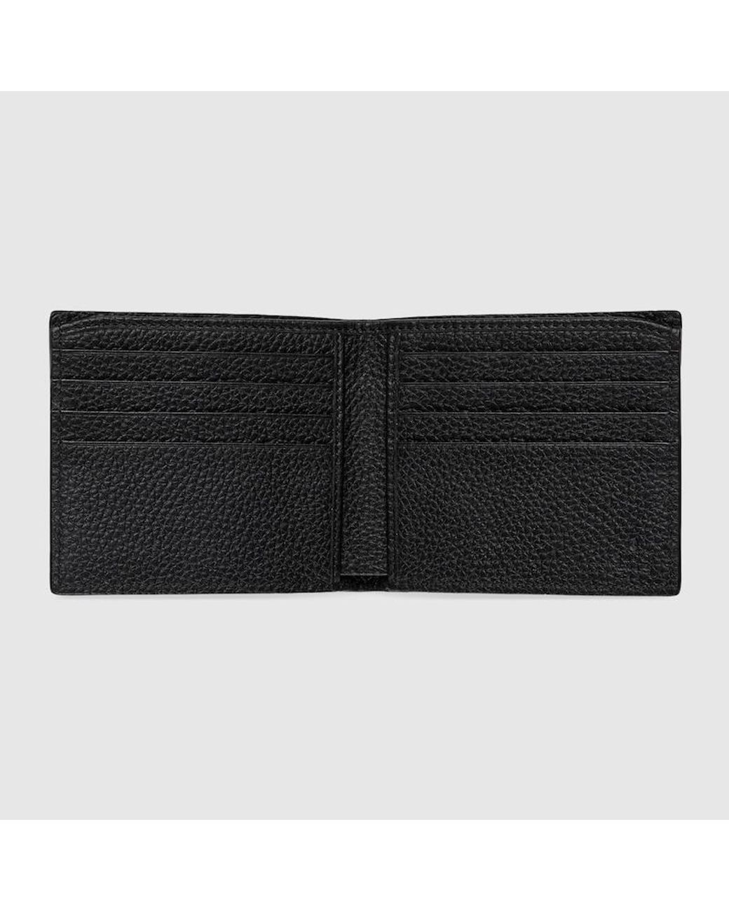 Gucci Black Bi-Fold Wallet With Logo Detail for men