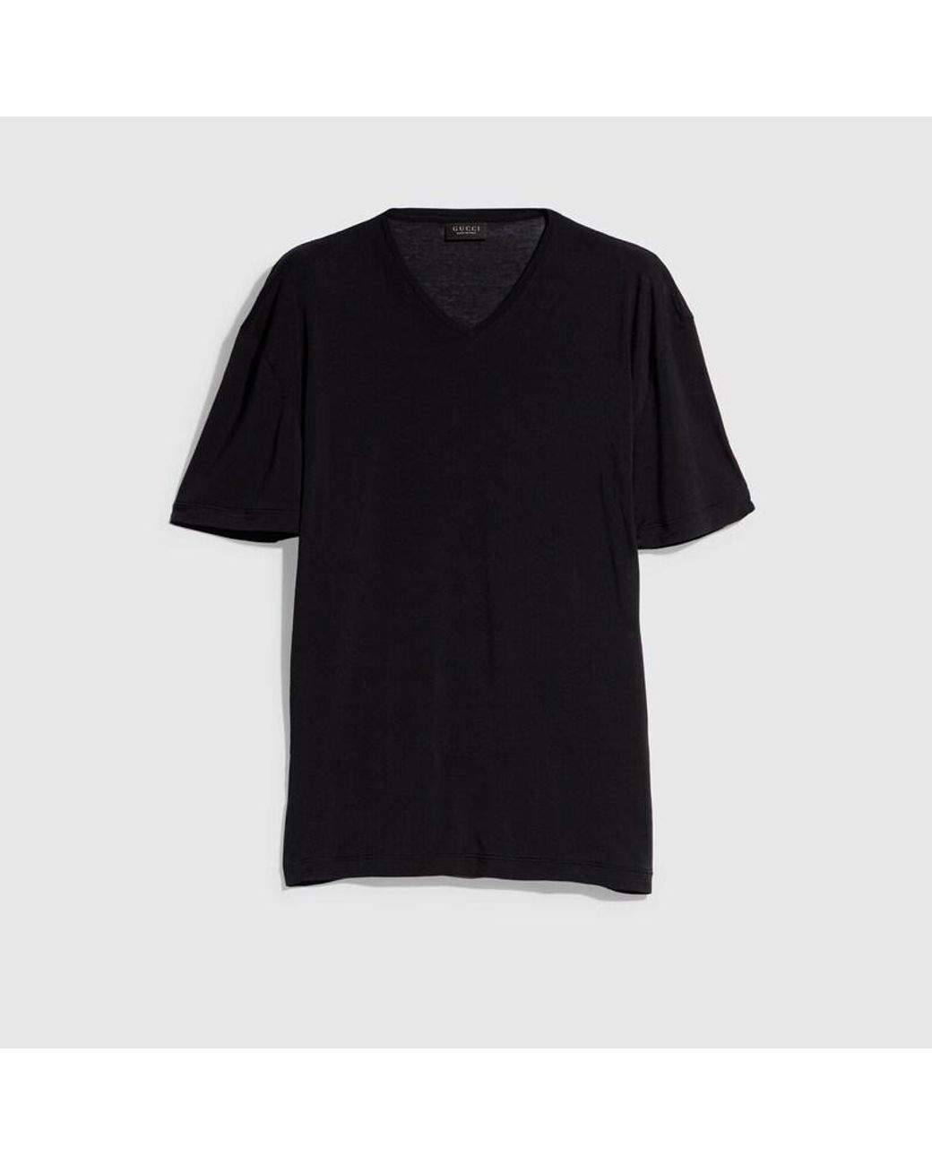 Gucci Black Stretch Jersey T-Shirt