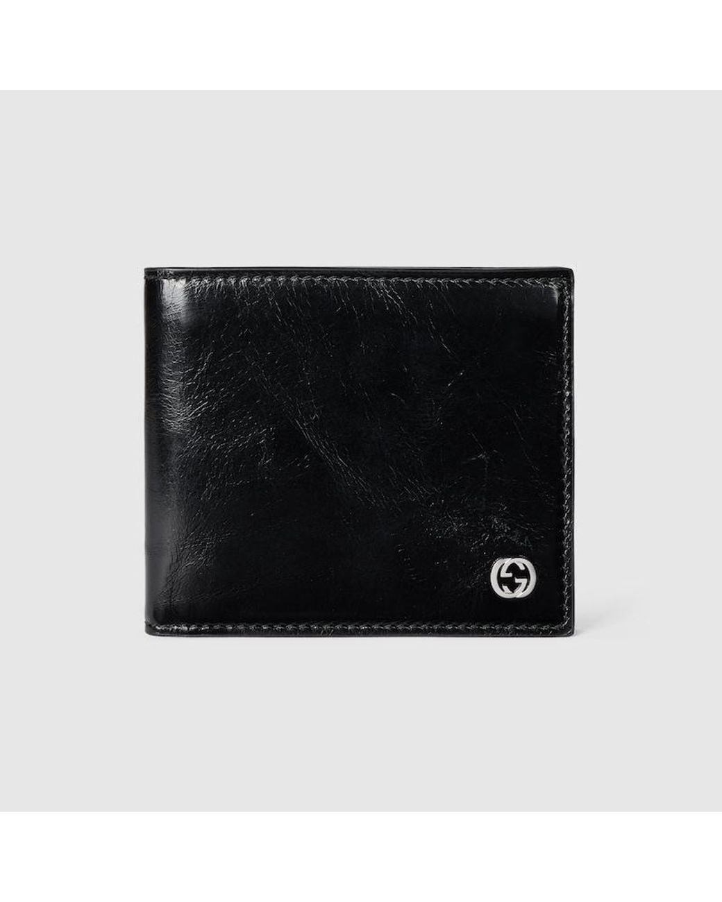 Gucci Black Bi-Fold Wallet With Interlocking G for men