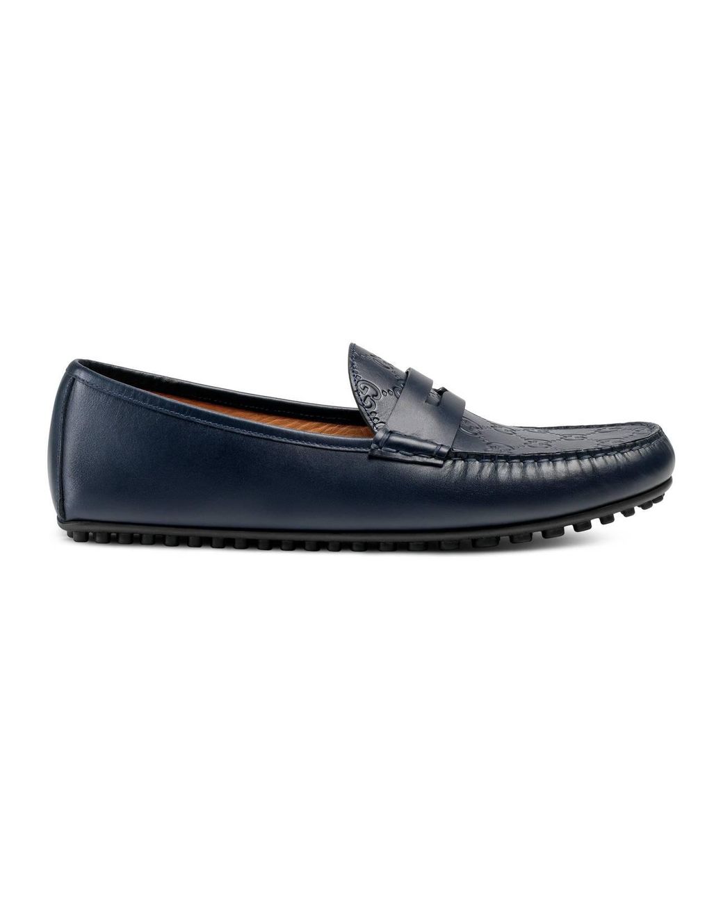 Gucci Signature Driver in Blue for Men Lyst