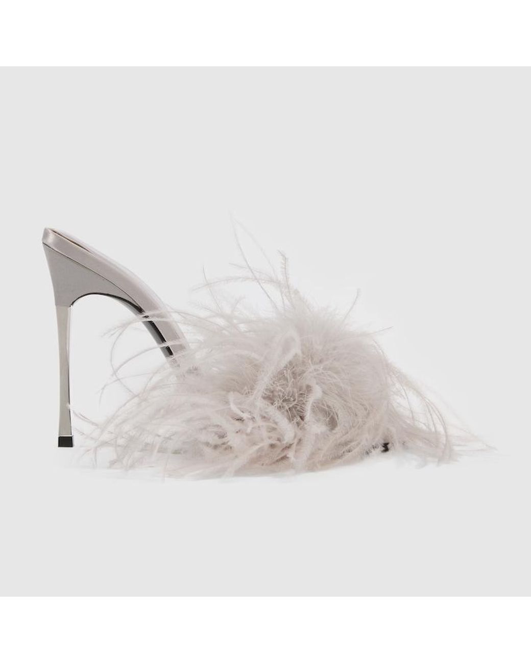 Gucci White Bombshell Damenpantolette, Größe
