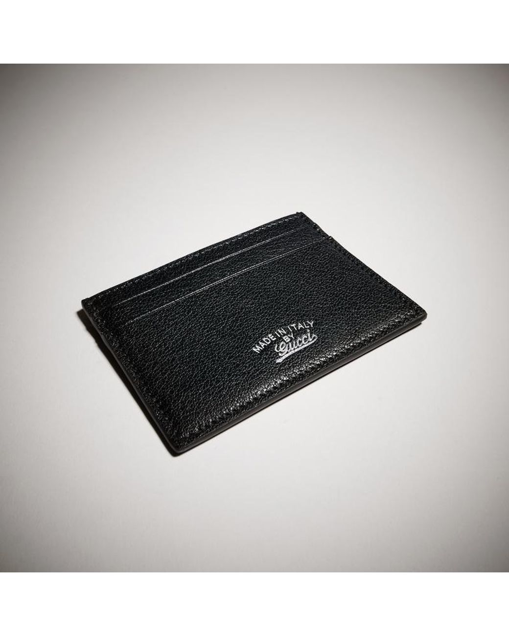 Gucci Black Lira Card Case, Leather for men