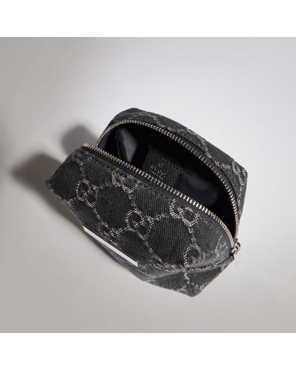 Gucci Black Small Cosmetic Case With Plaque