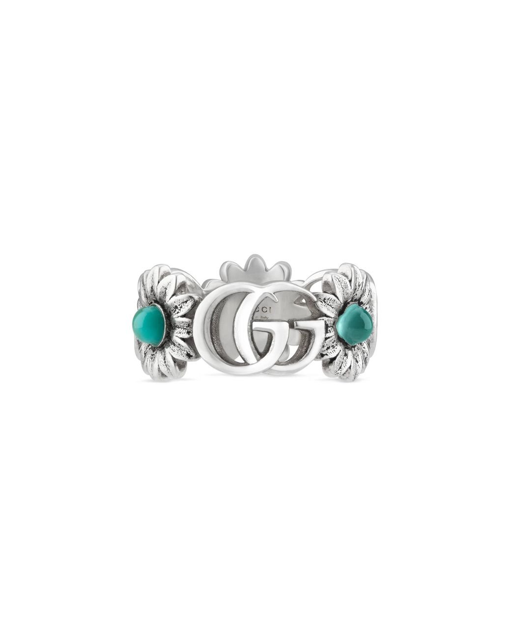 gucci double g flower ring