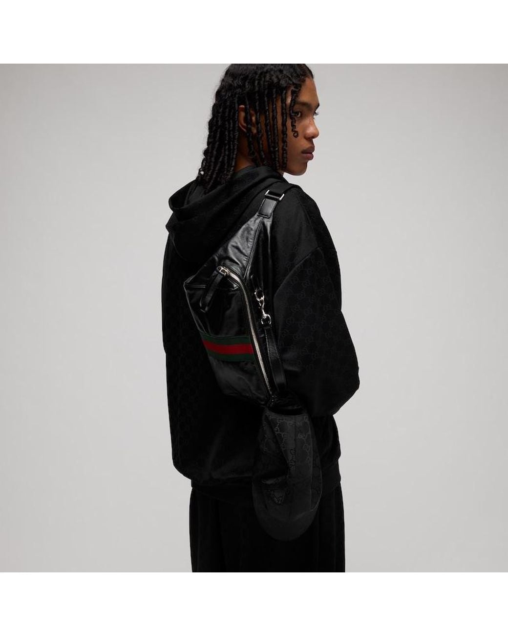 Gucci Sac À Bandoulière Petit Format Avec Web in Black für Herren