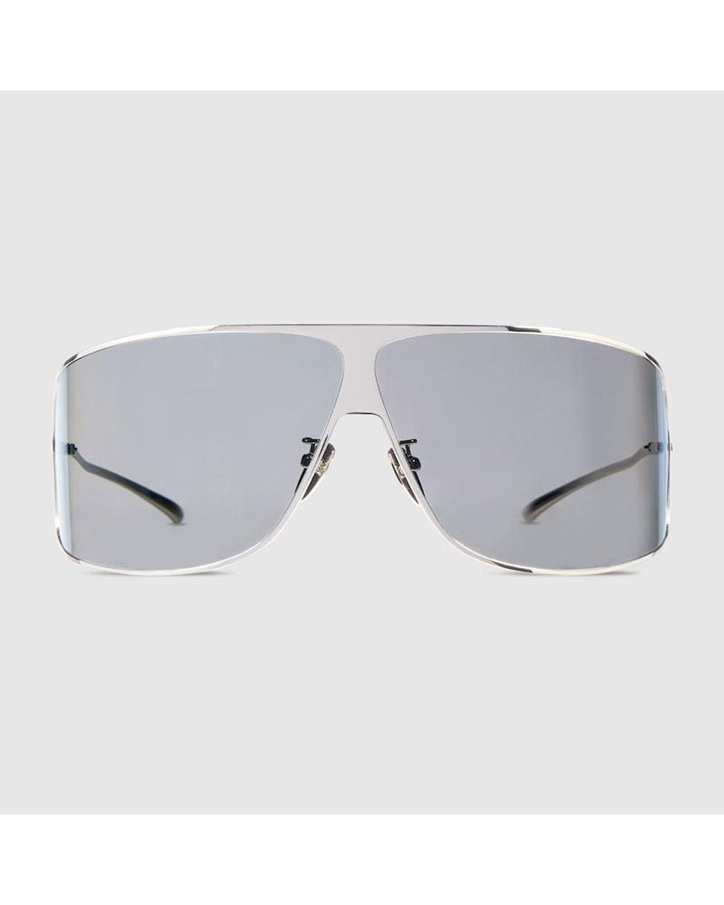Gucci Gray Mask Frame Sunglasses for men