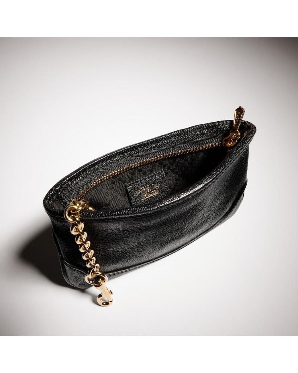Gucci Black Jackie Zip Key Pouch