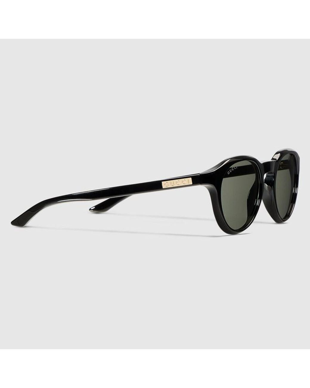 Gucci Brown Round Frame Sunglasses for men