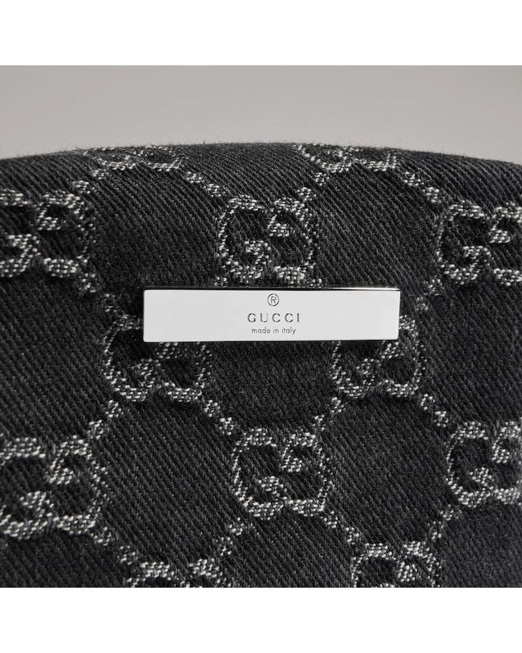 Gucci Black Small Cosmetic Case With Plaque