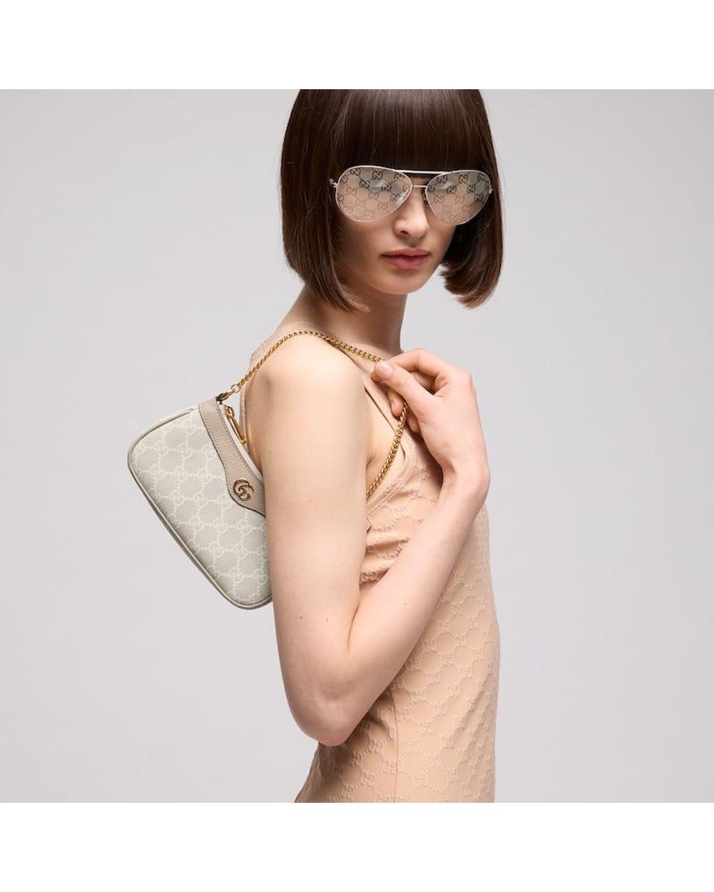 Gucci Natural Ophidia Mini Bag