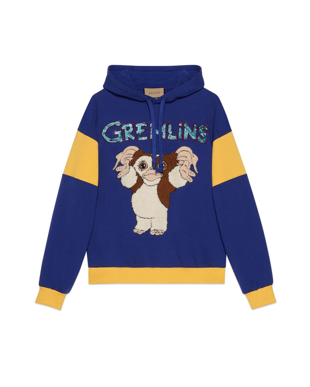 GUCCI GREMLINSロゴ入り青ジャケット　46 GUCCI GREMLINSロゴ入り青ジャケット 46
