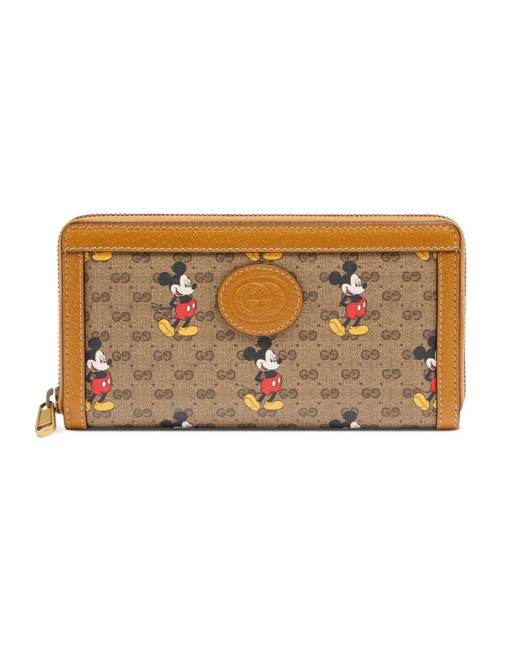 Gucci Disney X Zip Around Wallet in Natural | Lyst