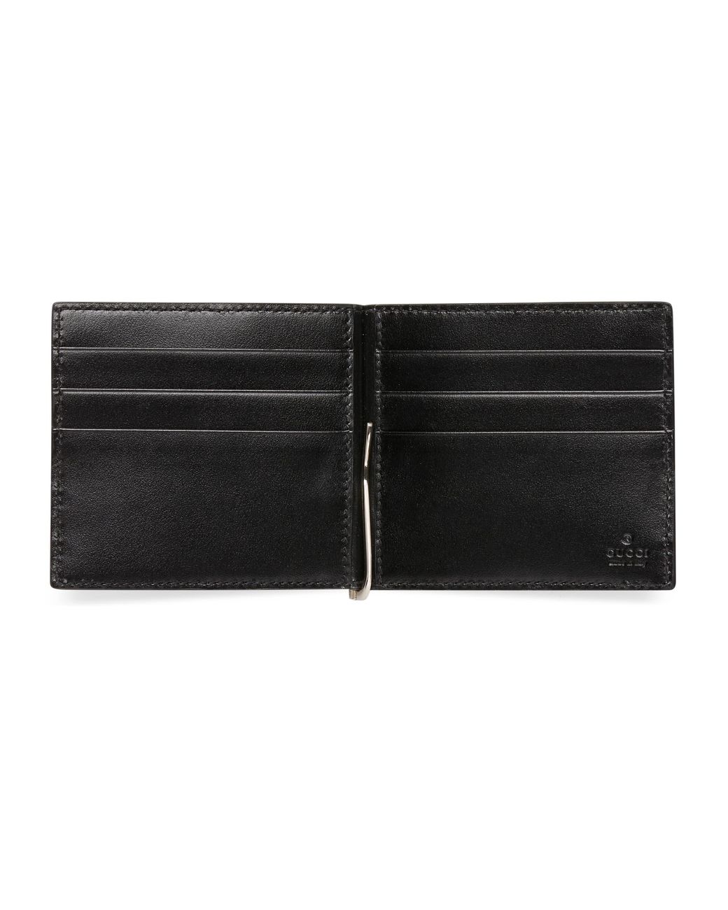 Gucci Leather gg Embossed Money Clip in 