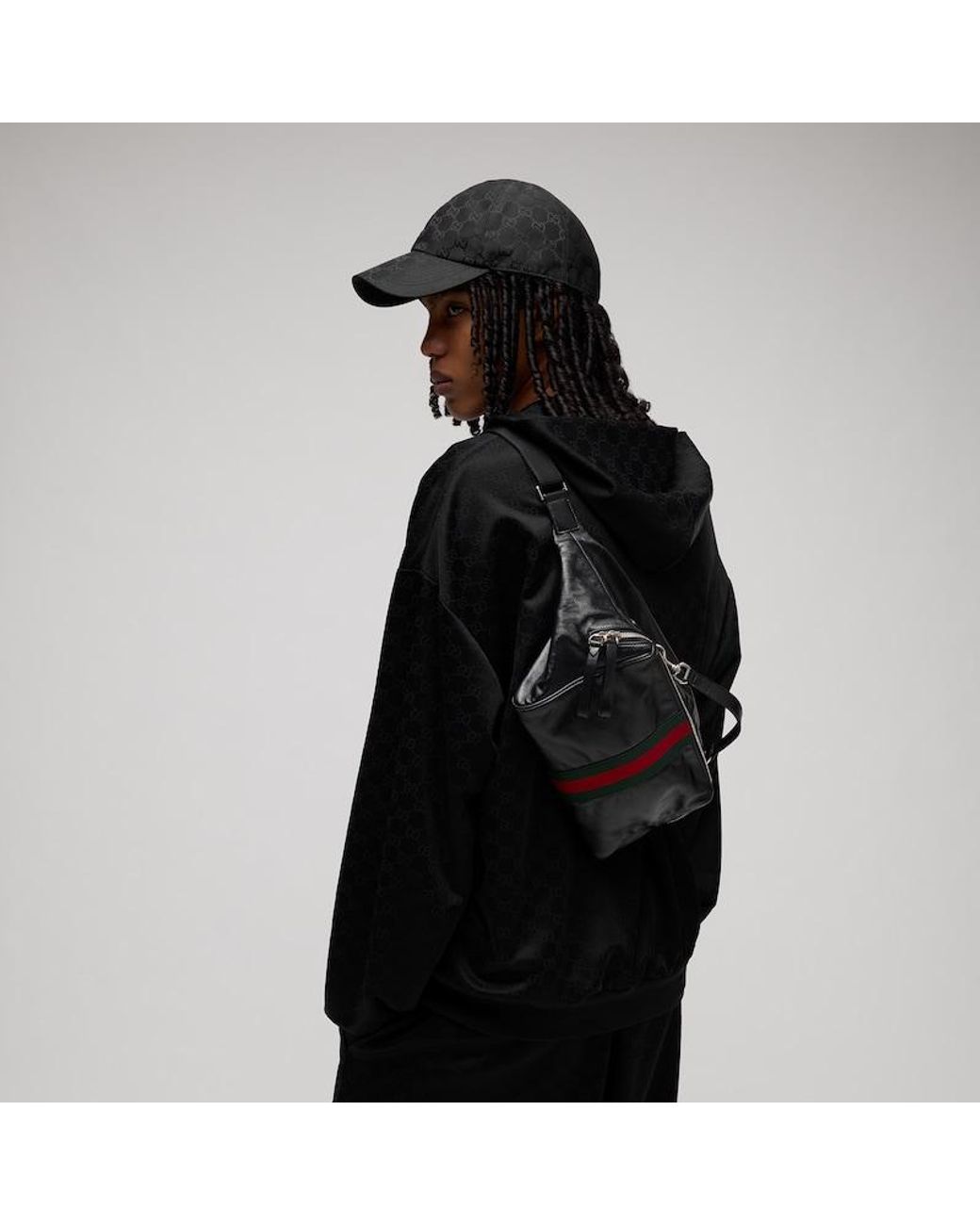 Gucci Sac À Bandoulière Petit Format Avec Web in Black für Herren