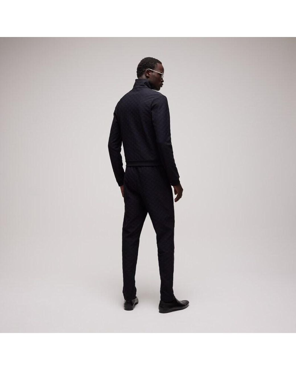 Gucci Black Gg Jersey Jacquard Sportswear Pants for men