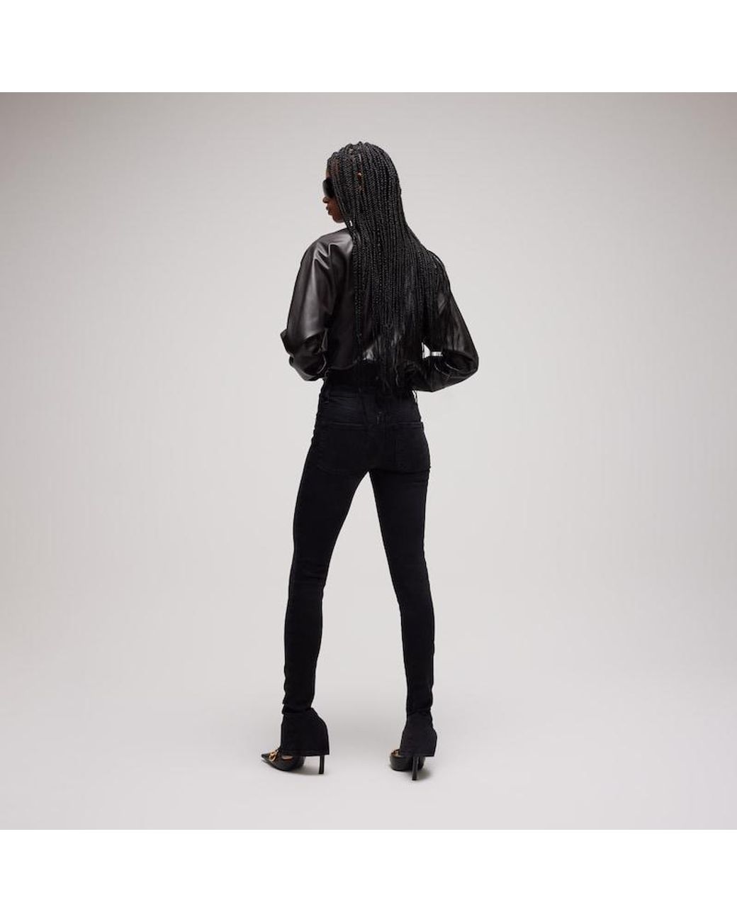 Gucci Black Soft Nappa Leather Bomber Jacket