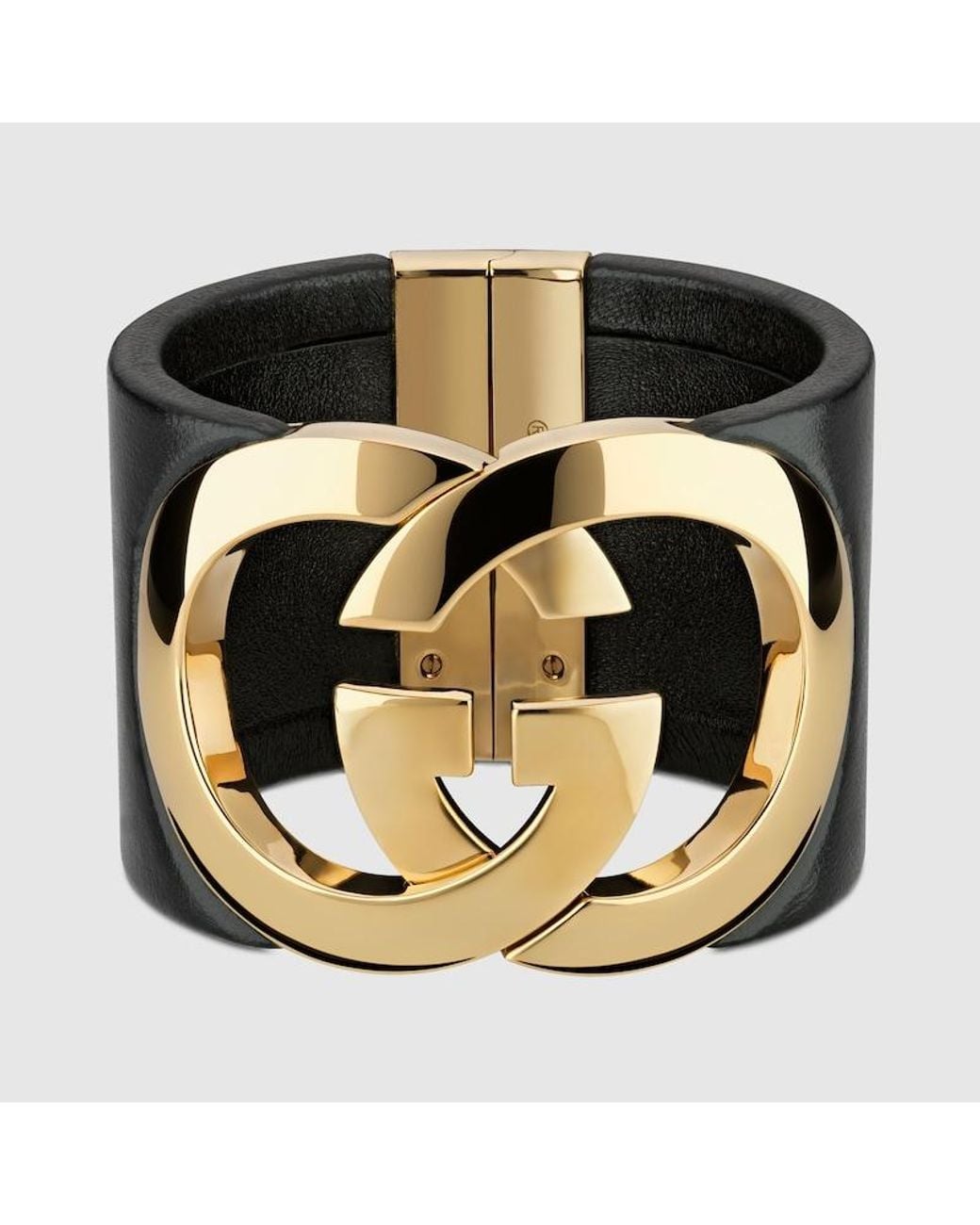 Gucci Metallic Interlocking Cuff Bracelet