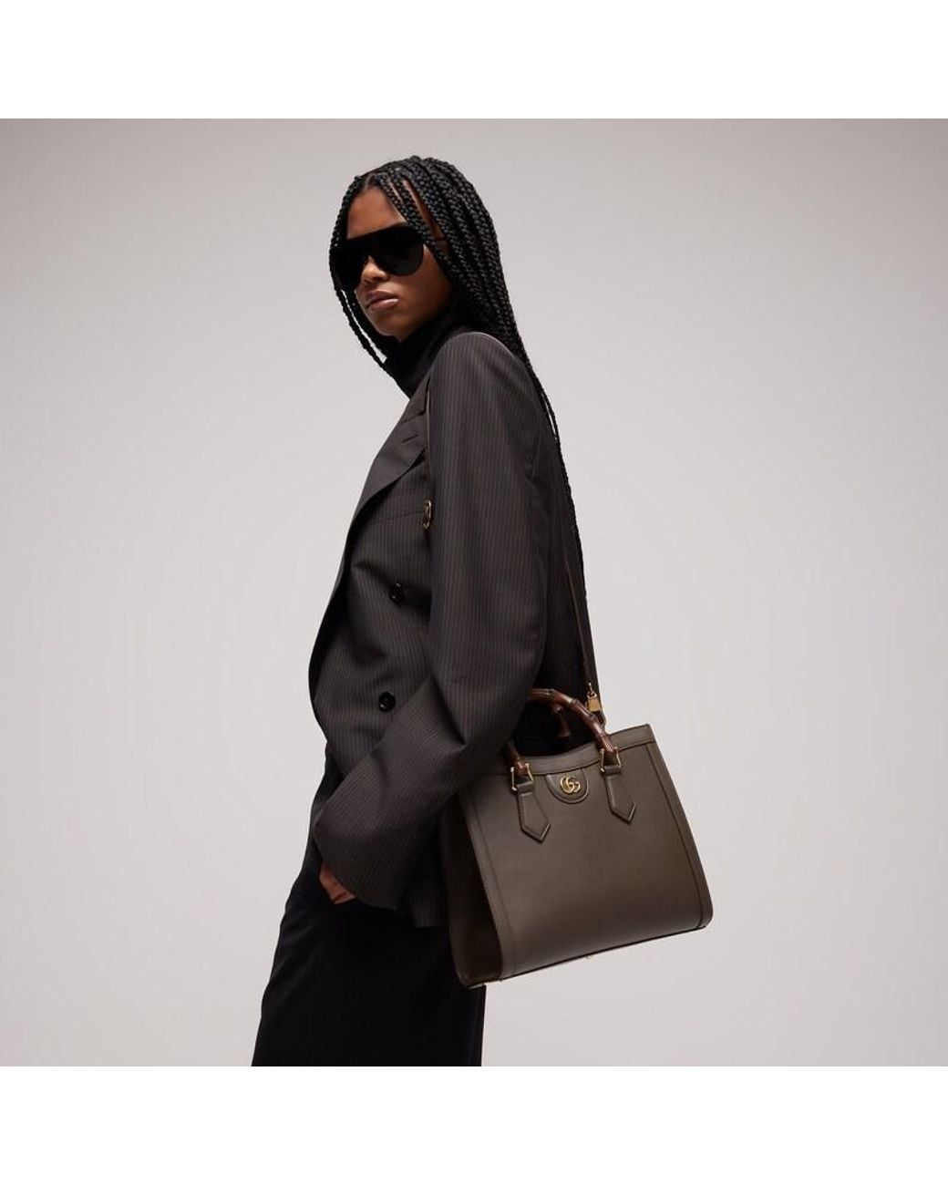 Gucci Brown Diana Medium Tote Bag