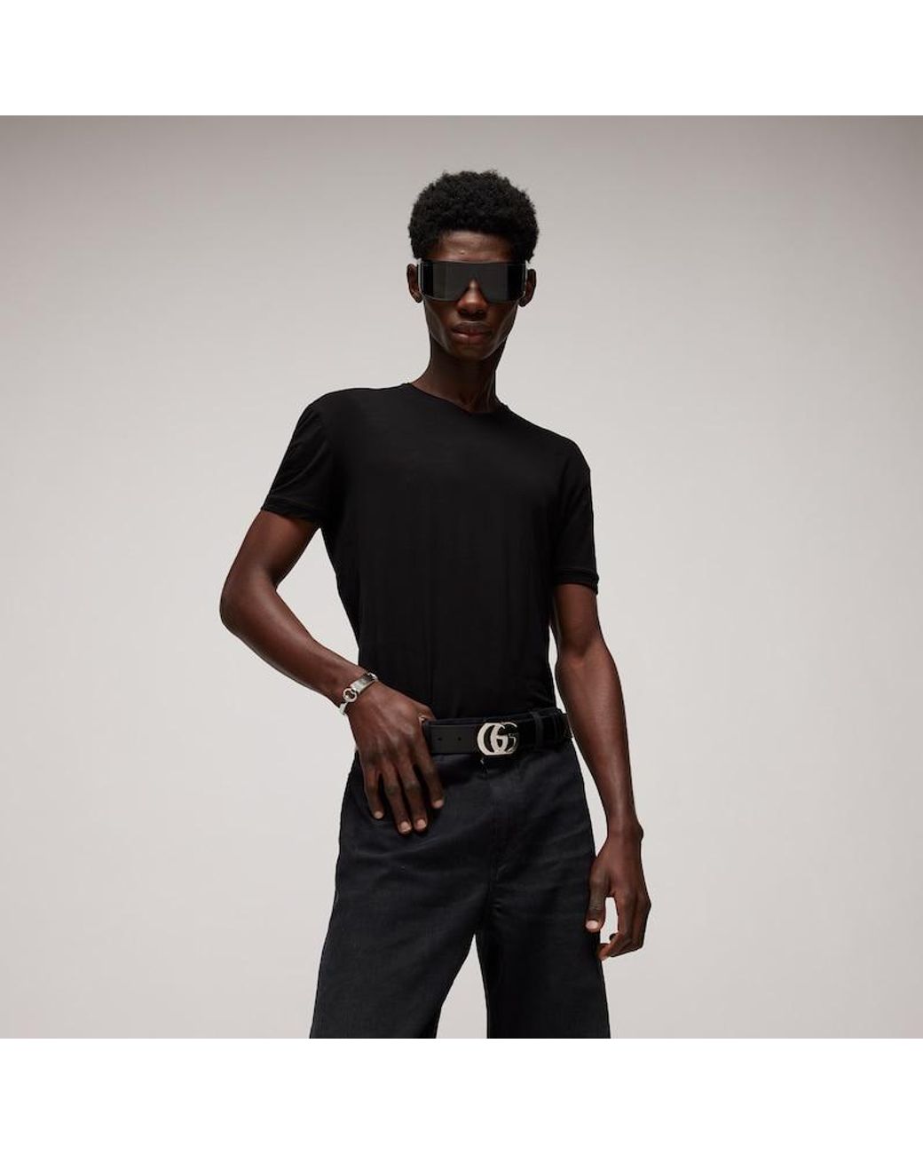 Gucci Metallic Horsebit Motif Bangle Bracelet