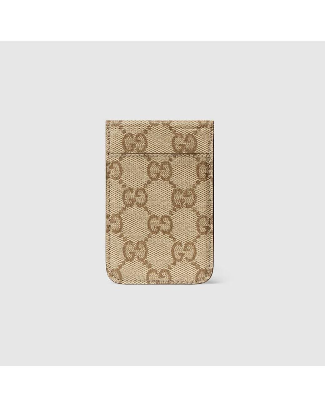 Gucci Natural Essence Classic Magnetic Card Case for men