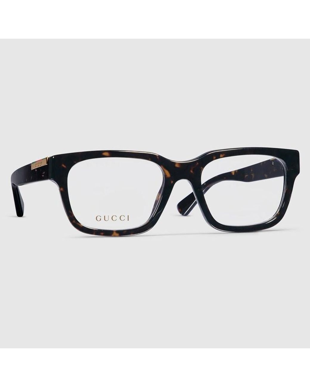 Gucci Black Rectangular Optical Frame for men