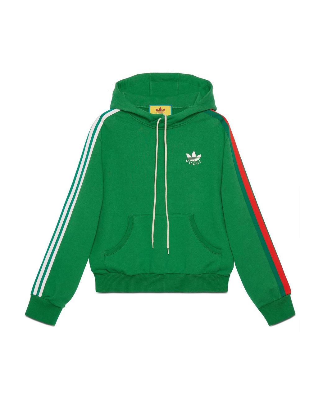 Gucci Adidas X Cotton Sweatshirt in Green for Men | Lyst