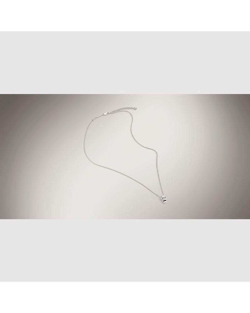 Collana Interlocking Con Pendente di Gucci in Metallic