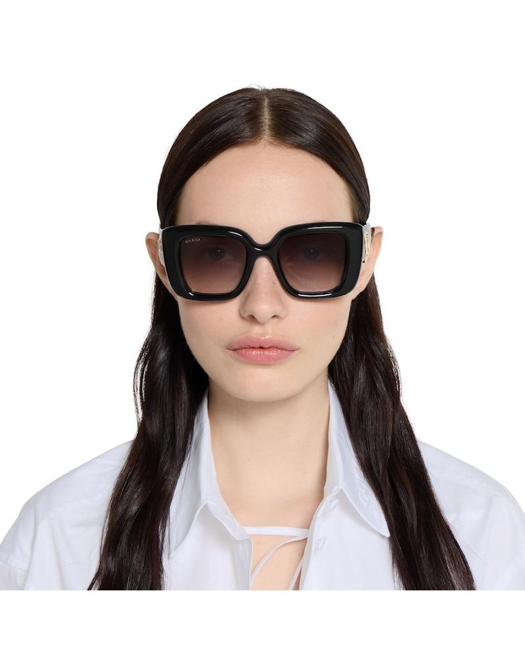 Gucci Black Butterfly Frame Sunglasses