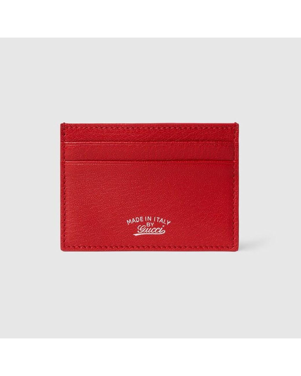 Gucci Lira Kartenetui in Red für Herren