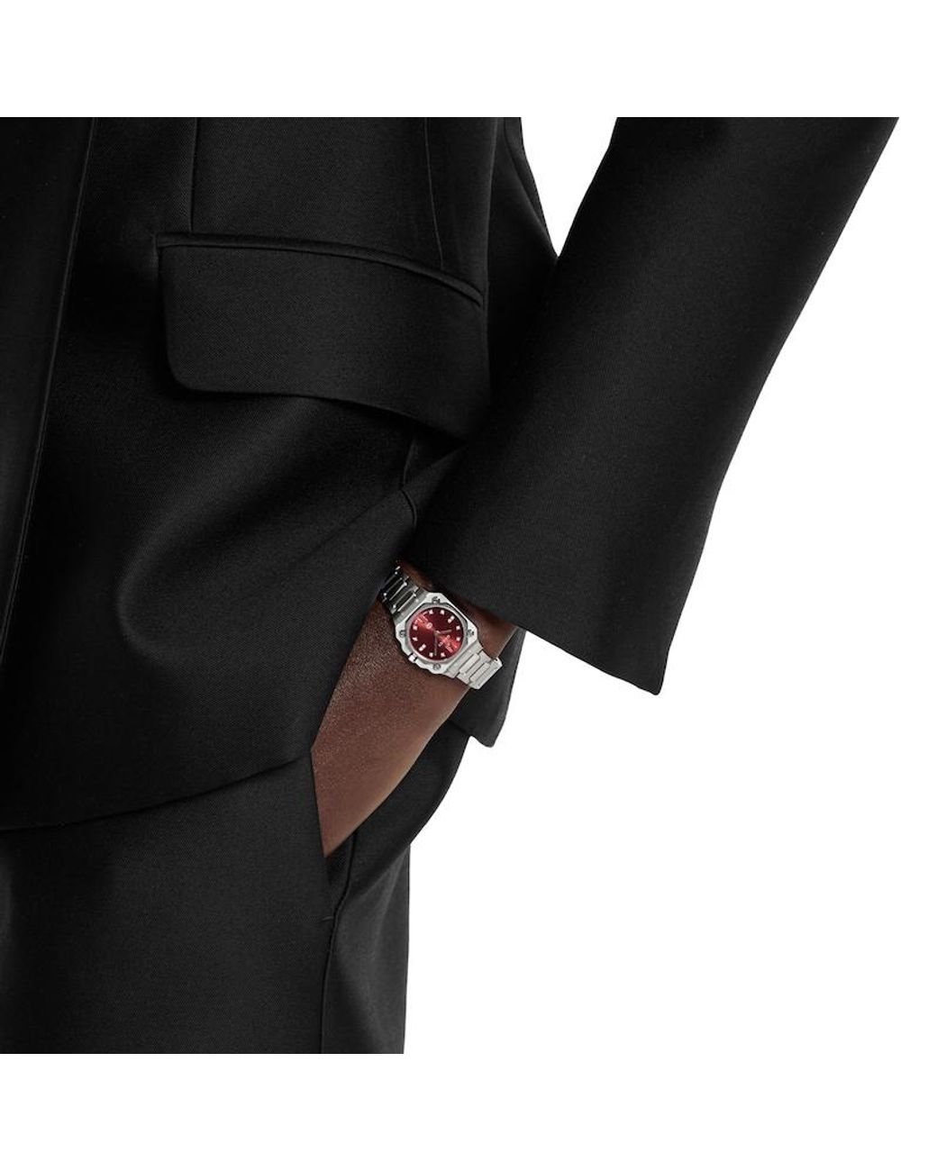Gucci Red G-Flat Watch, 24Mm
