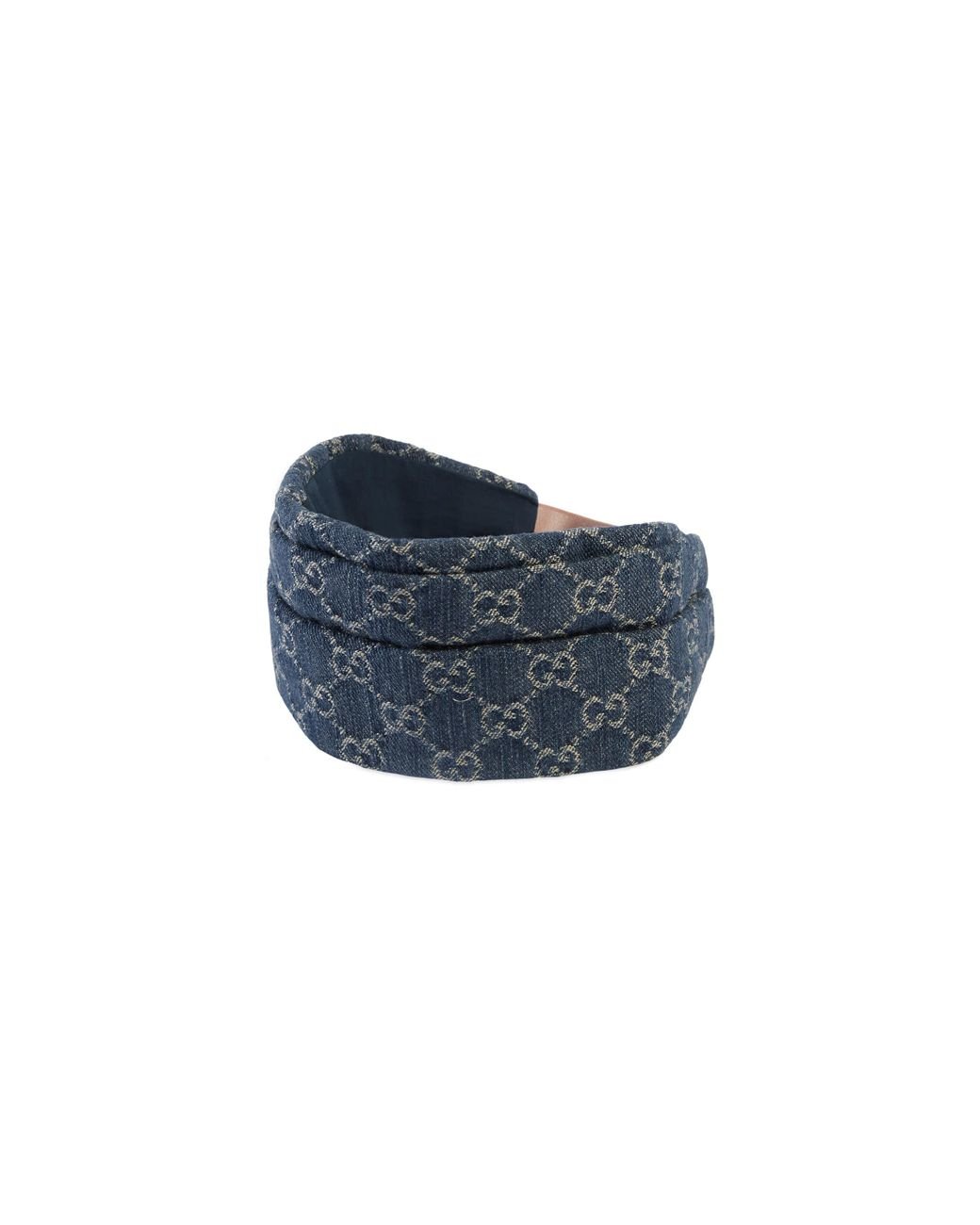 Gucci gg Denim Headband in Blue | Lyst