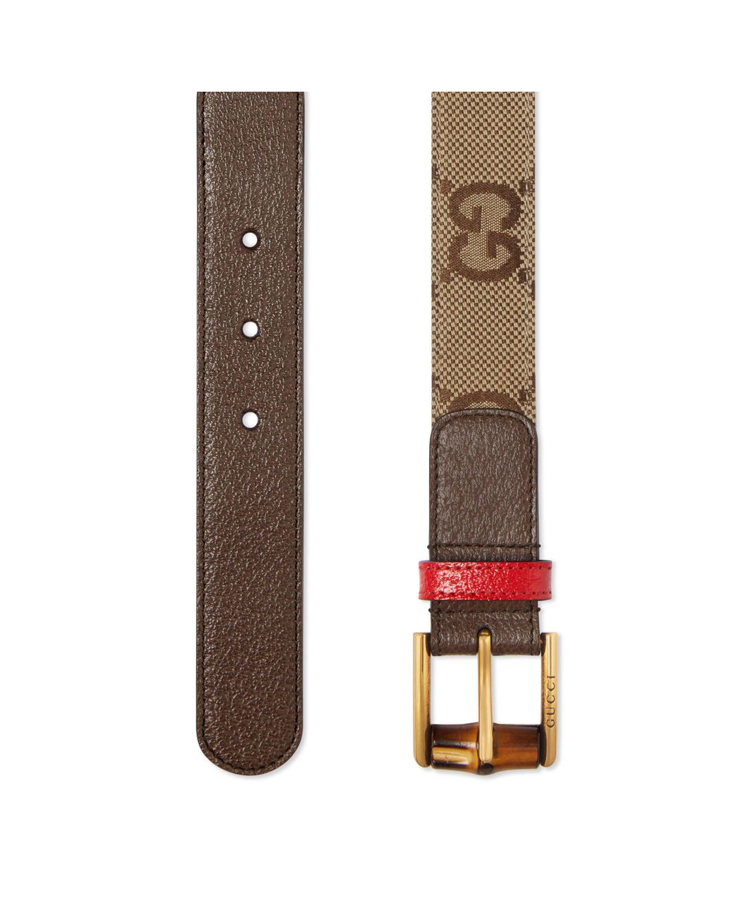 Gucci GG Belt With Bamboo Buckle in Natural for Men | Lyst