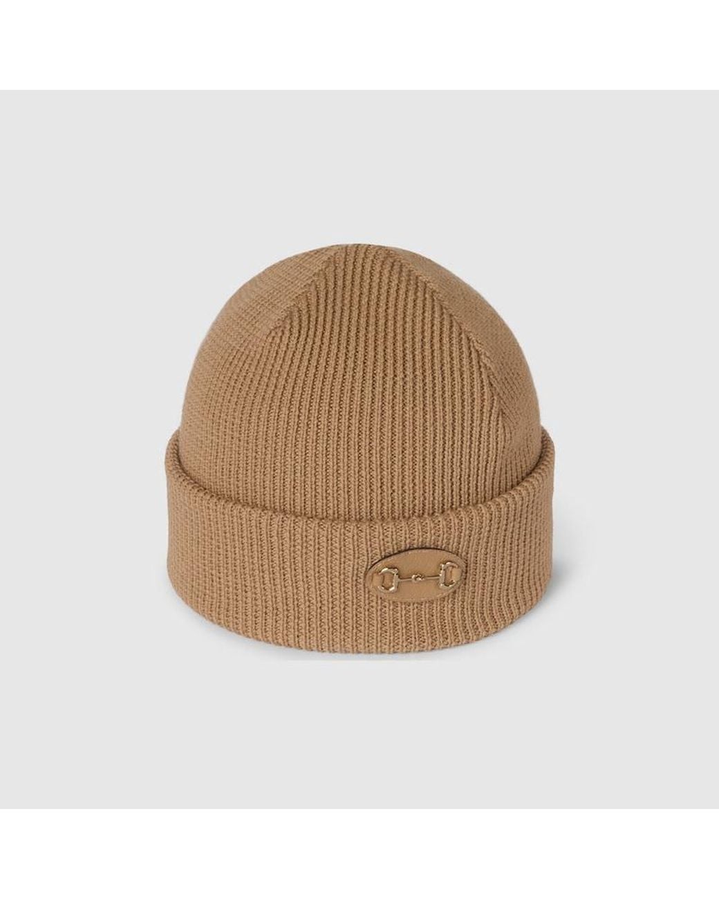 Gucci Natural Wool Hat With Horsebit