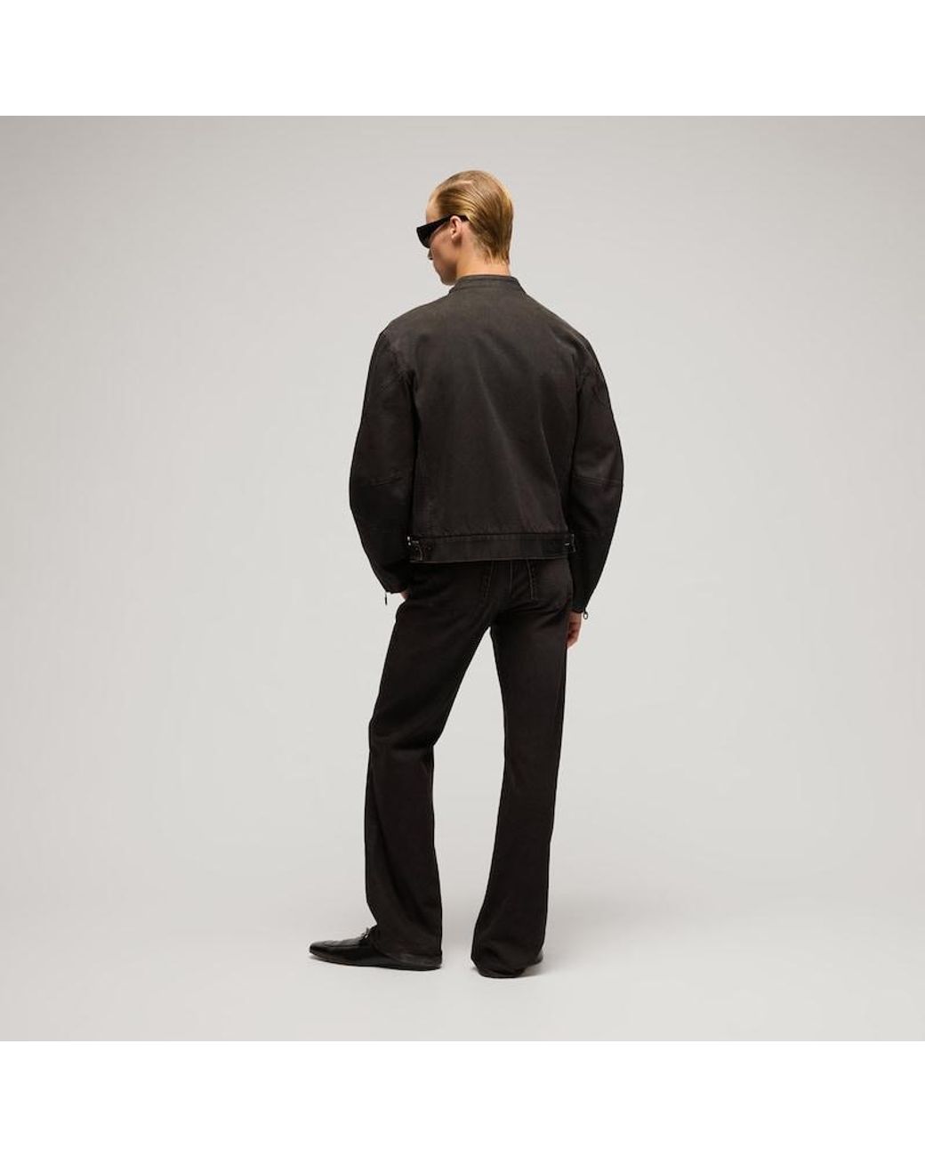 Gucci Black Cotton Viscose Denim Jacket With Horsebit for men