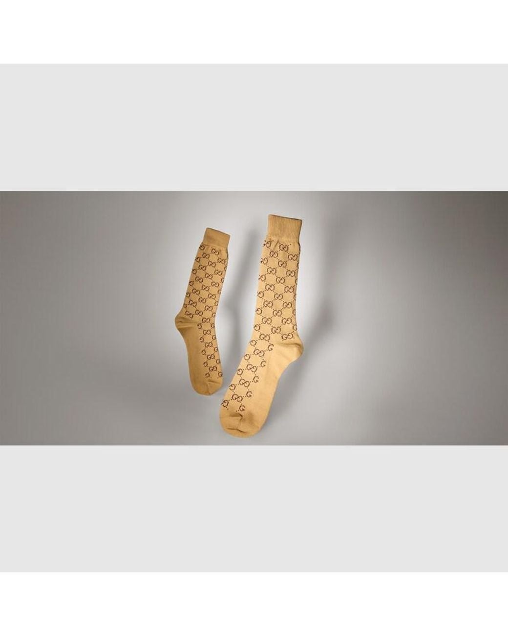 Gucci Metallic Gg Cotton Blend Socks for men
