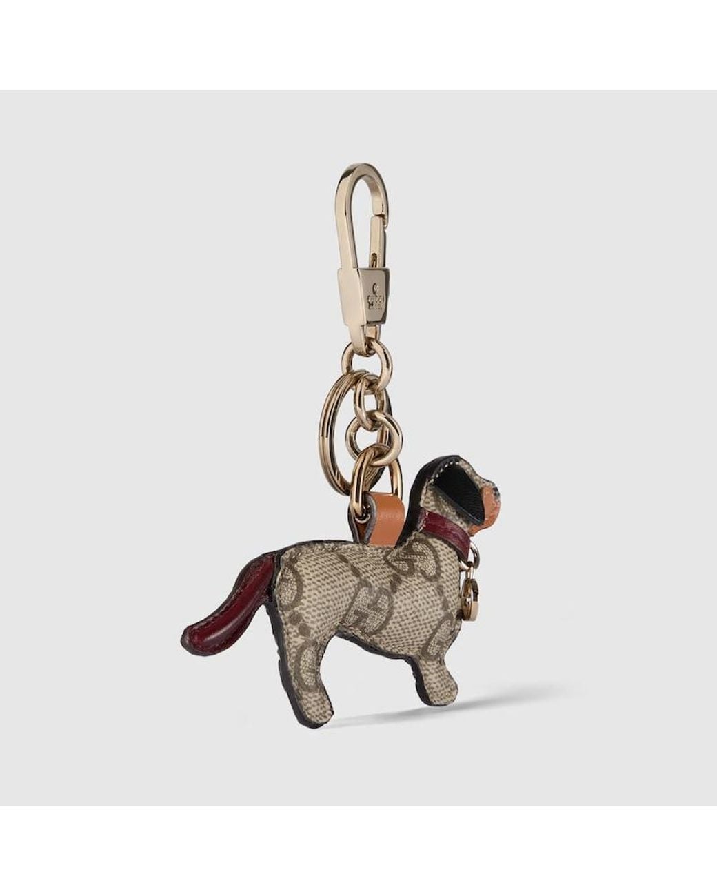 Gucci Metallic Dog-Shaped Bag Charm