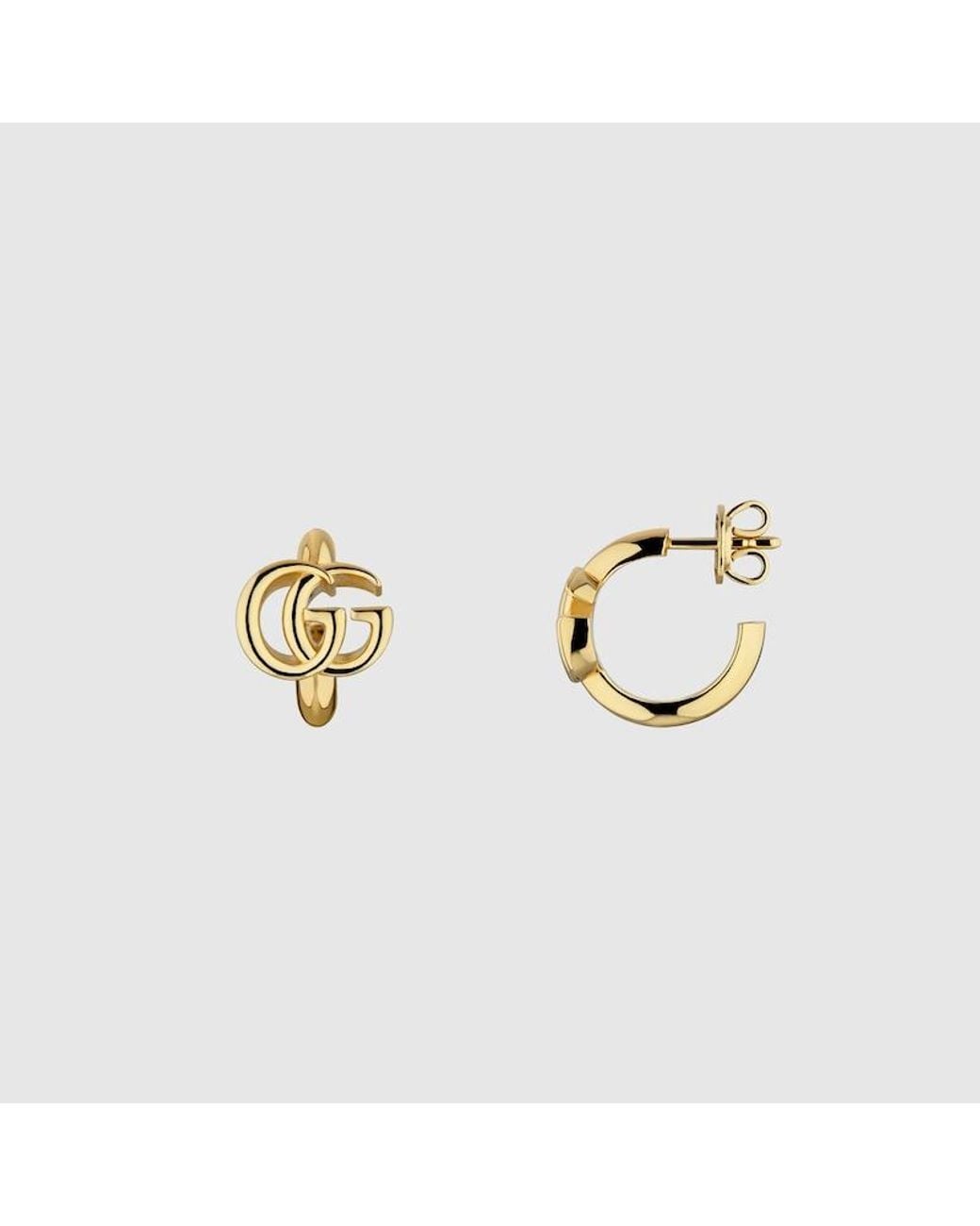Gucci Metallic Gg Marmont Earrings