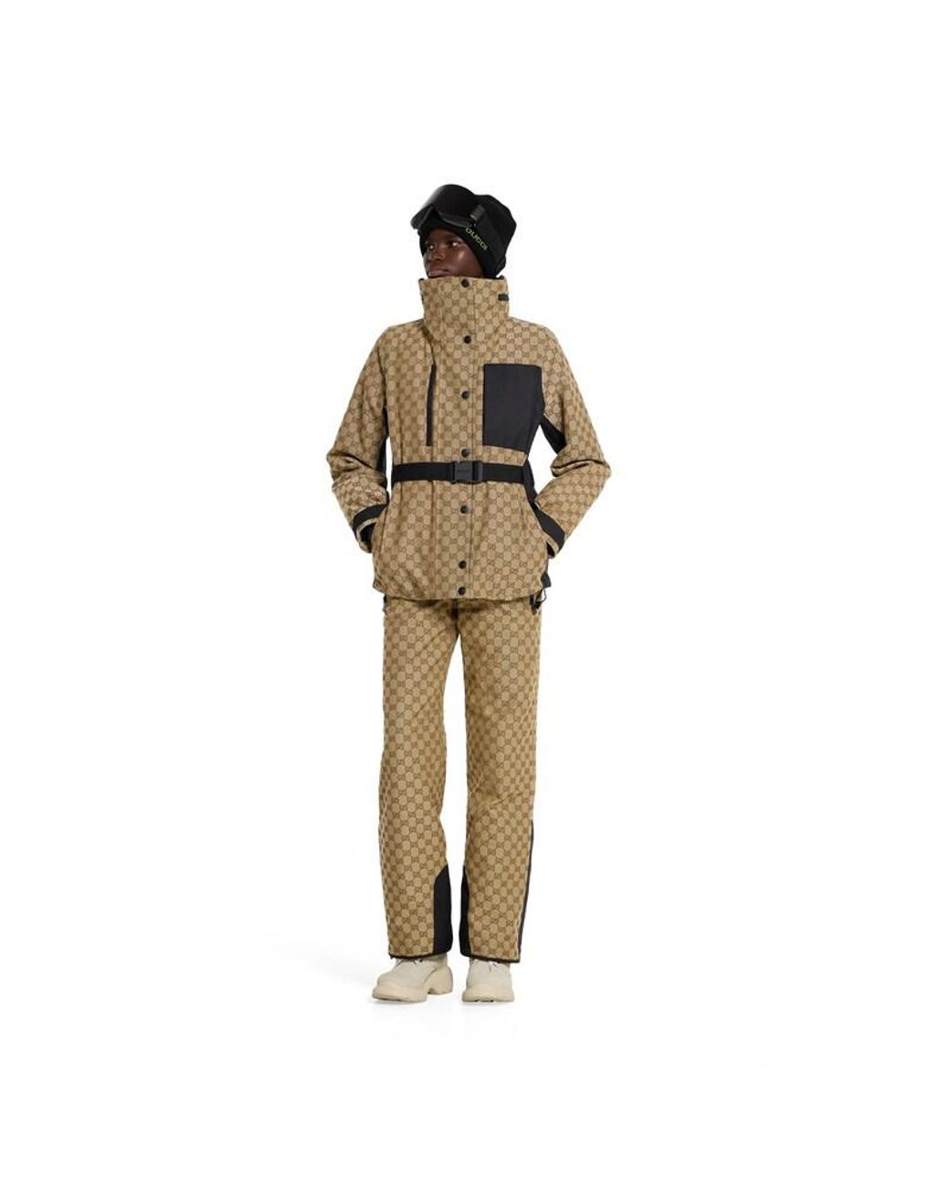 Gucci Natural Gg Technical Fabric Jacket