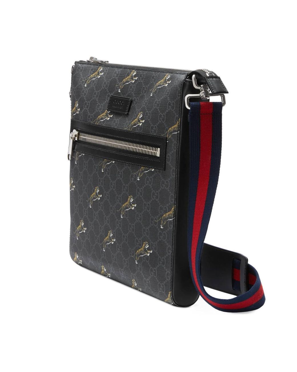Gucci GG Supreme Bestiary Tiger Messenger Crossbody Bag