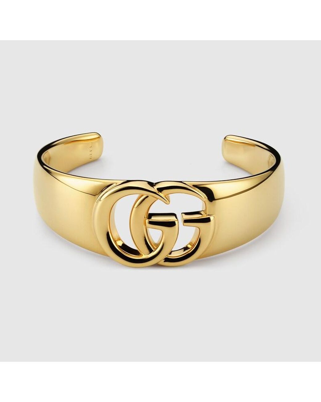 Gucci Metallic Gg Marmont Cuff Bracelet