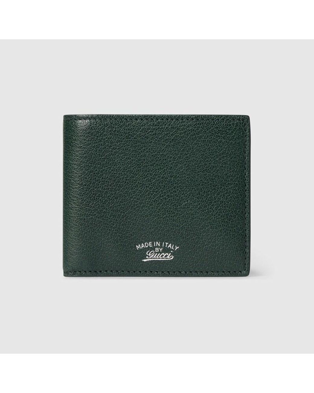 Gucci Green Lira Bi-Fold Wallet for men