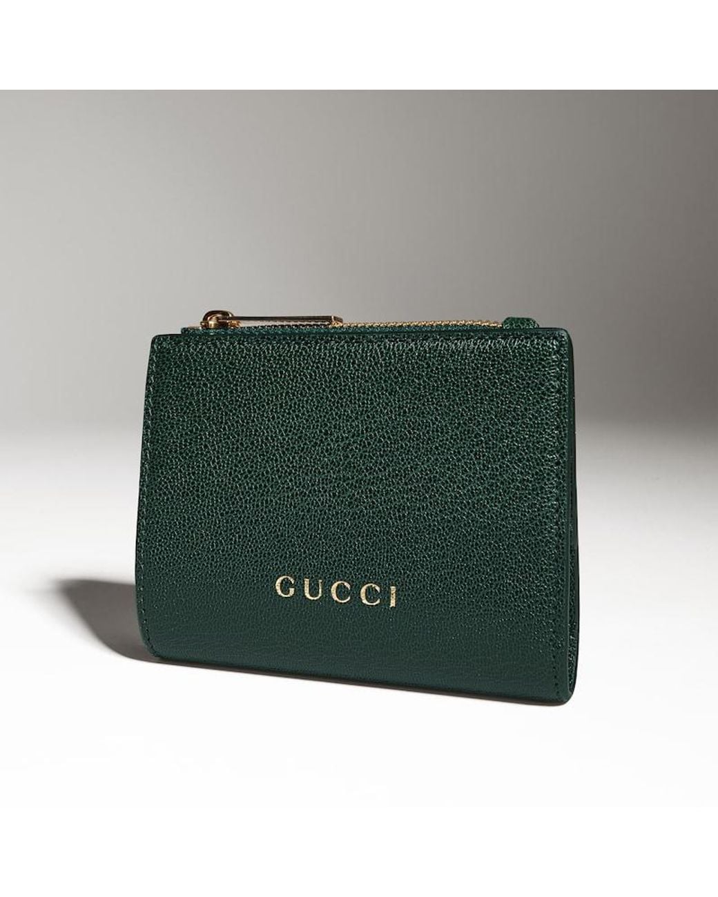 Gucci Green Small Wallet With Lettering