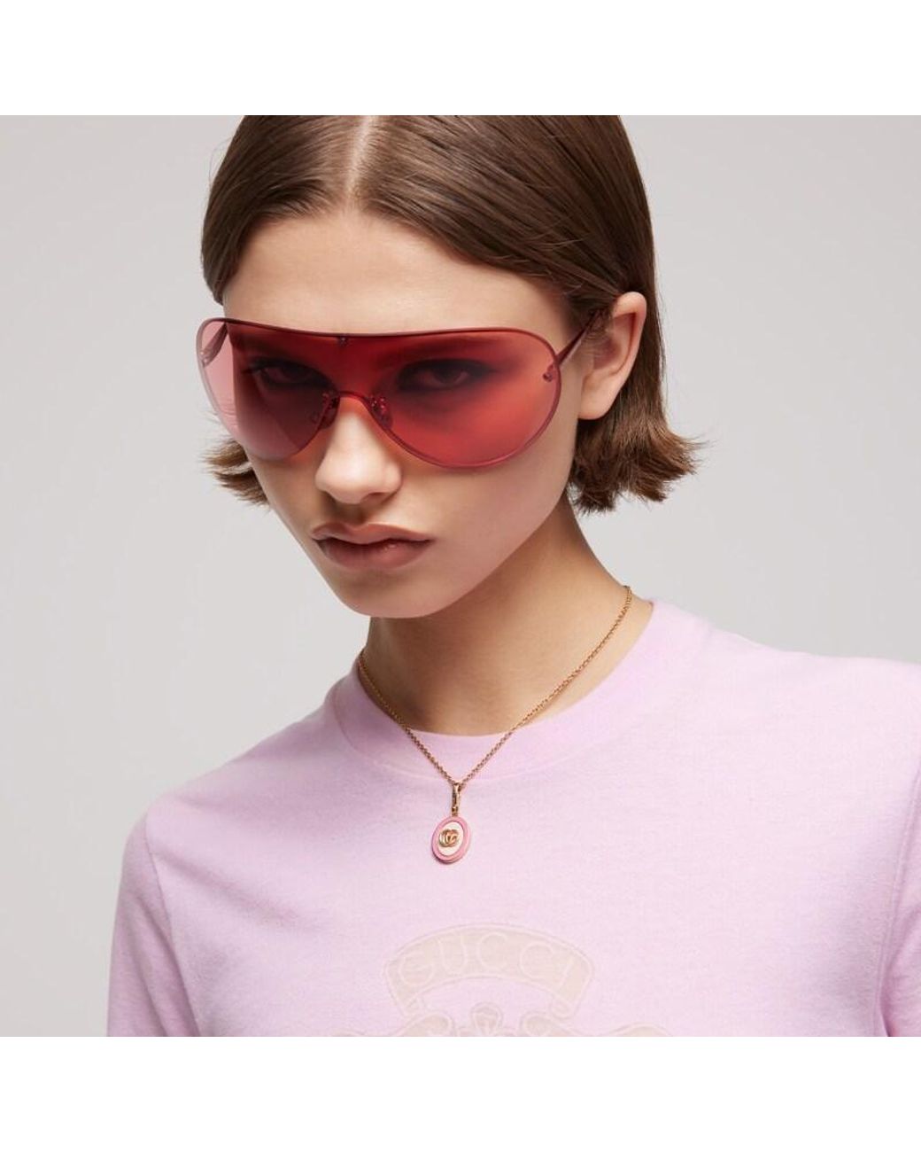 Gucci Pink Double G Motif Charm