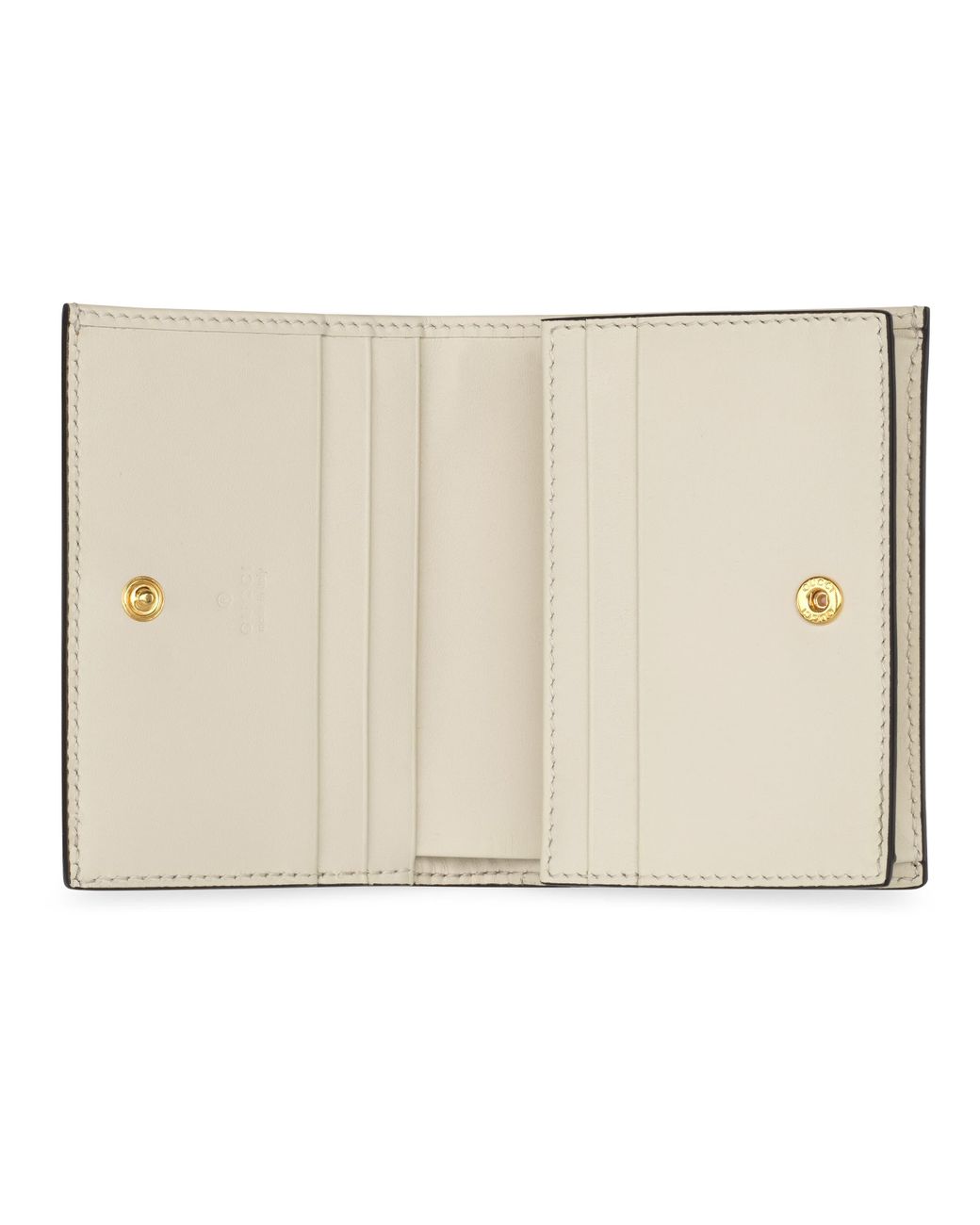 Gucci Les Pommes Card Case Wallet in Natural | Lyst
