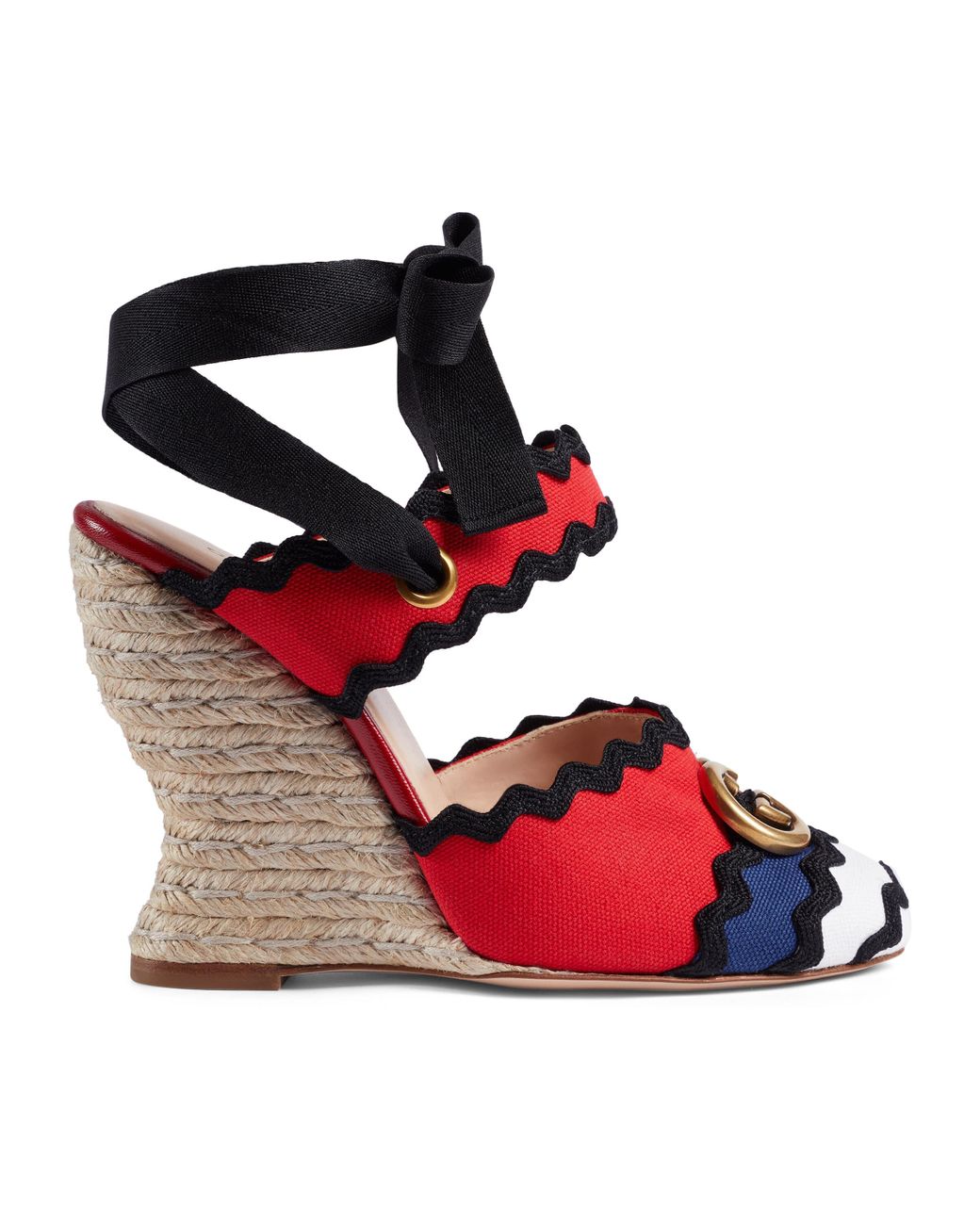 Gucci Platform Espadrilles in Red Lyst