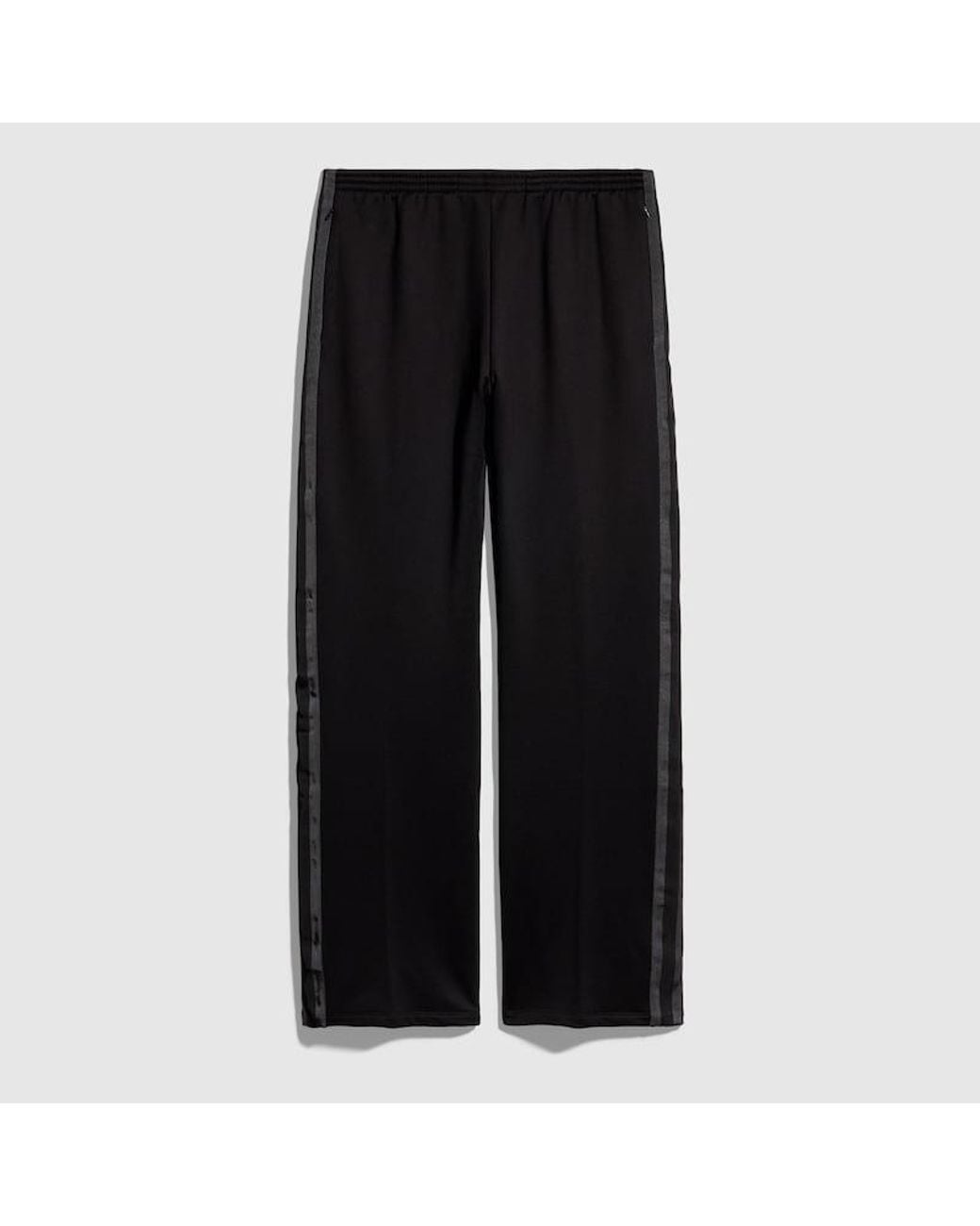 Gucci Black Cotton Sportswear Pants With Muted Web for men