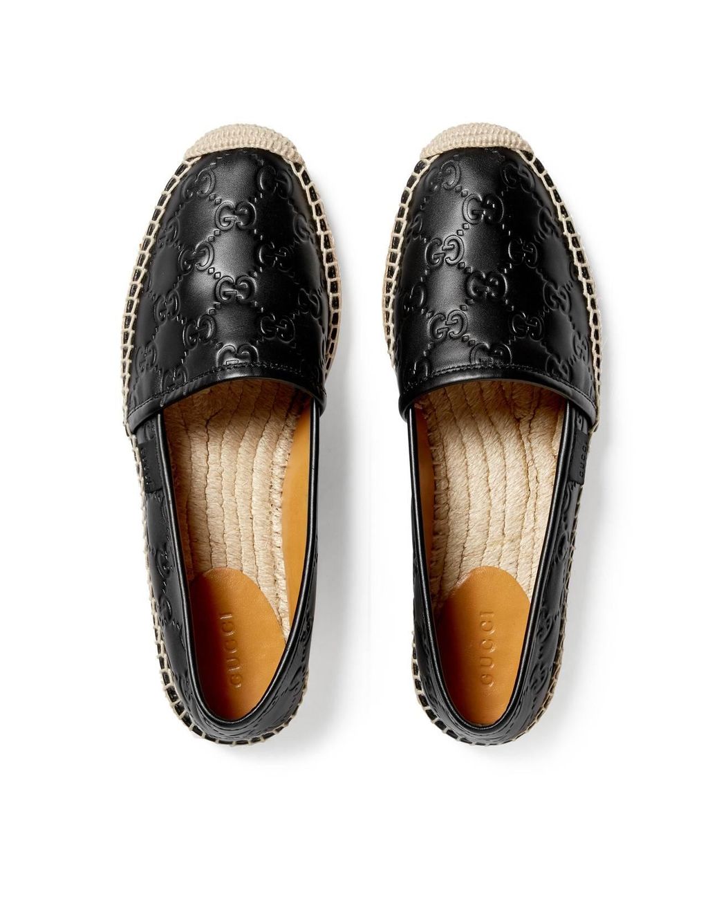Gucci Signature Leather Espadrille | Lyst